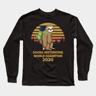 Social Distancing World Champion Long Sleeve T-Shirt